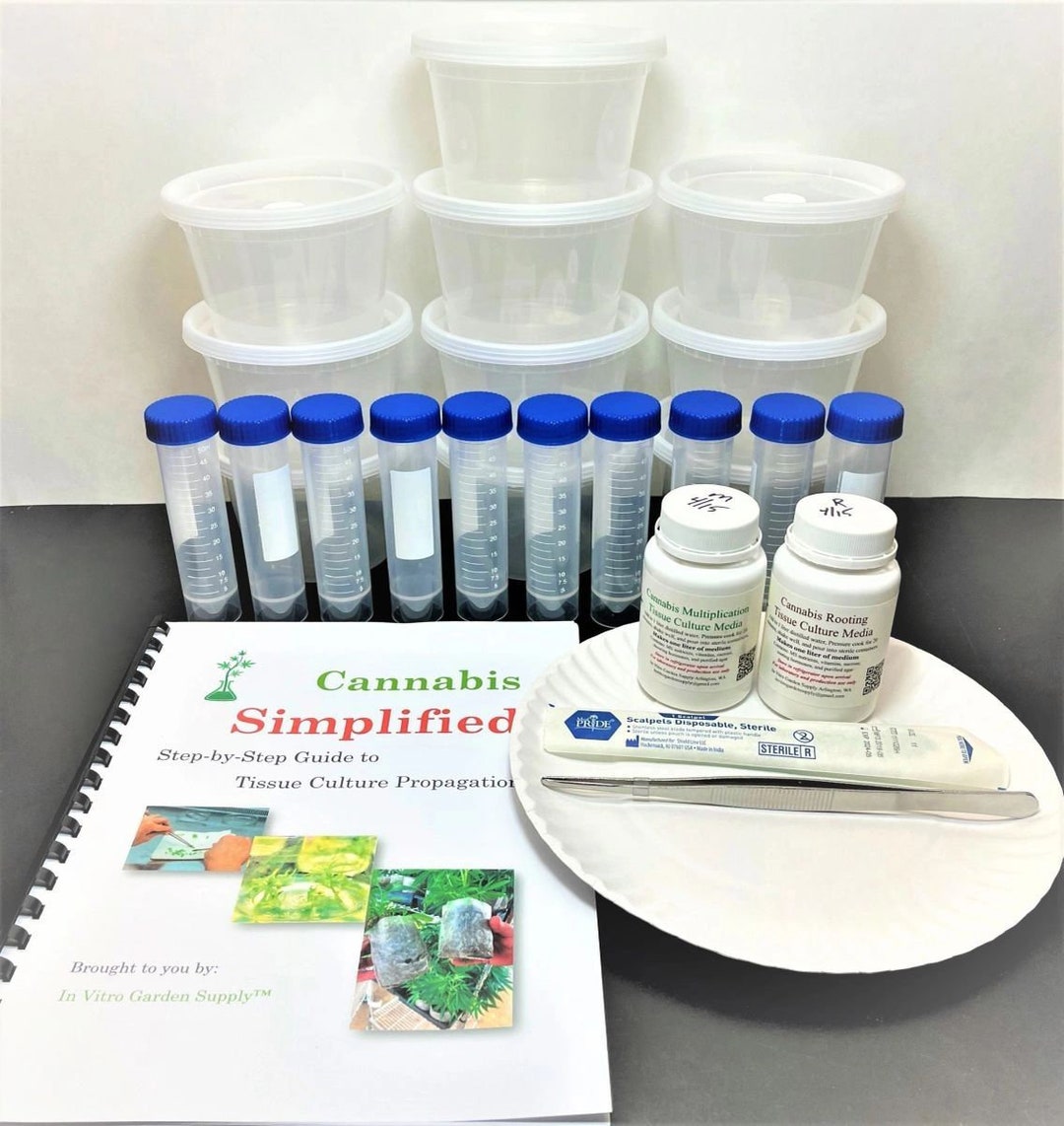 Cannabis Tissue Culture Cloning Kit W/media, Tools, and Instructional Guide Etsy