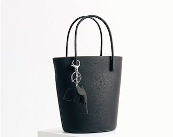 Women Leather Women's Bucket Bag Fashion Shoulder bag,Crossbody bag, Students handbag,Girl's Shopping bag,Birthday Gift,Gift for mom