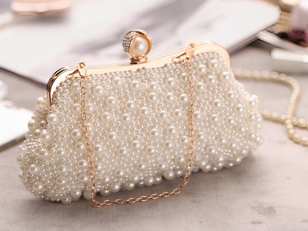 Handmade Beaded Clutches Bags for Weddingpearl Evening Etsy