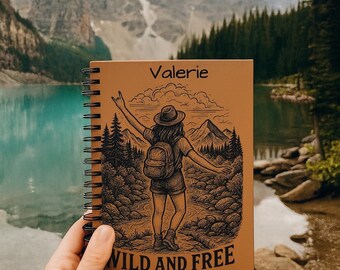 Cuaderno de aventuras personalizado: Diario de actividades al aire libre salvajes y libres