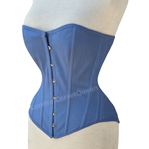 Corset de formateur à la taille pour femme, corset de shaper désossé en acier en coton sergé