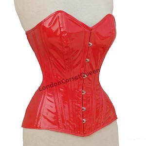 Corset en PVC pour femme, double corset en PVC pour entraîneur de haute résistance, désossé en acier