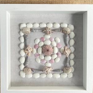 Shadow Box Coastal Wall Art - Beach House Decor - Coastal Cottage Decor - Florida Shells