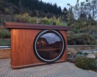 Garden sauna hut Outddor Sauna Graz 3.5 x 2.2 m incl. oven