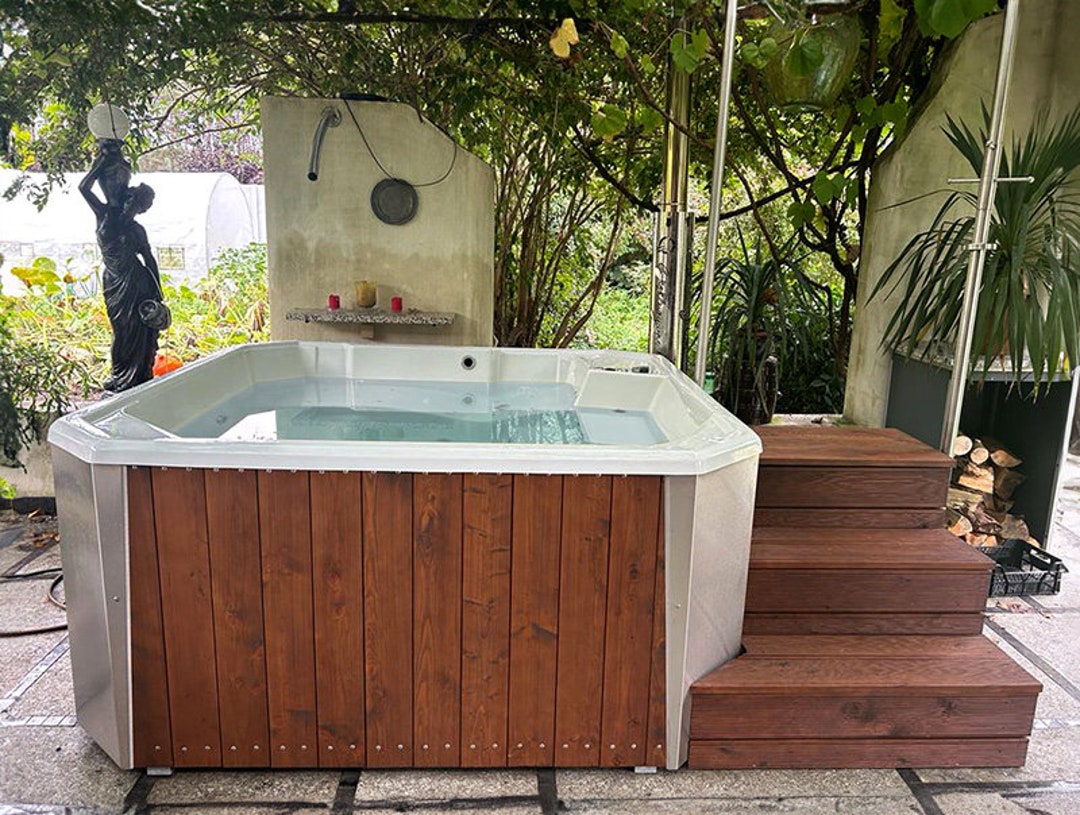 Thermowood Outdoor Whirlpool Bath Barrel With Internal Wood - Etsy