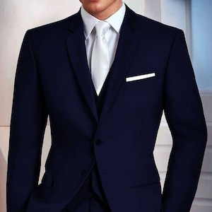 Coat pant on sale navy blue colour