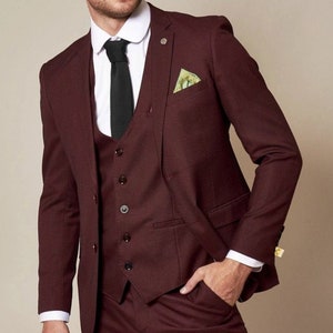 Camisa para traje color vino deals