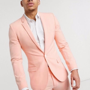 Peach color shop pant coat
