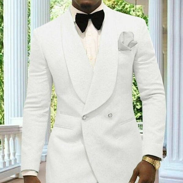 Mens Slim Fit White Suits - Etsy