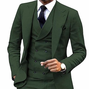 Menista Green Three Piece Suit: Wedding, Prom, Groom