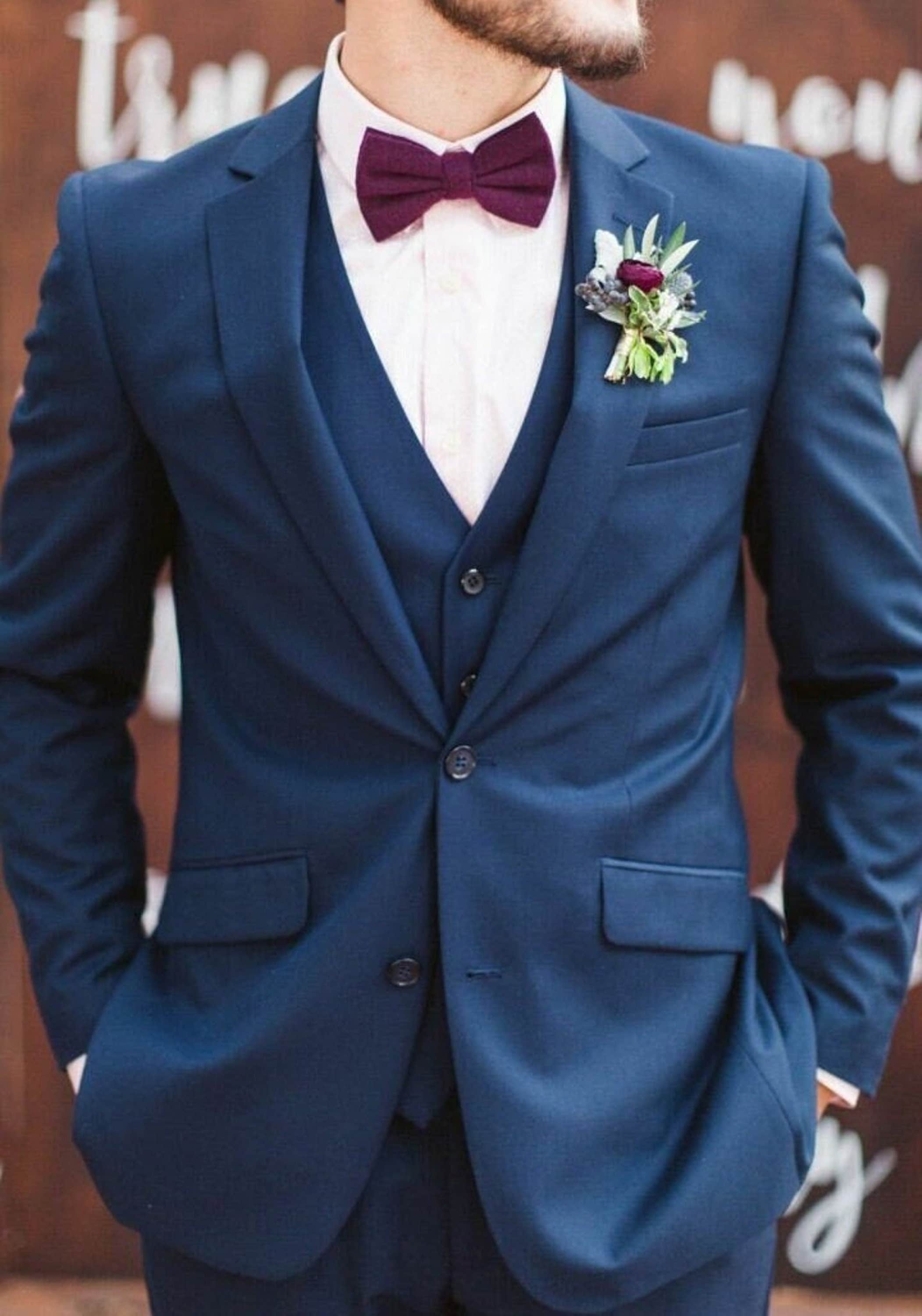 Shirt Navy Blue Tux With Red Bow Tie Navy Blue Tux With Red Bow