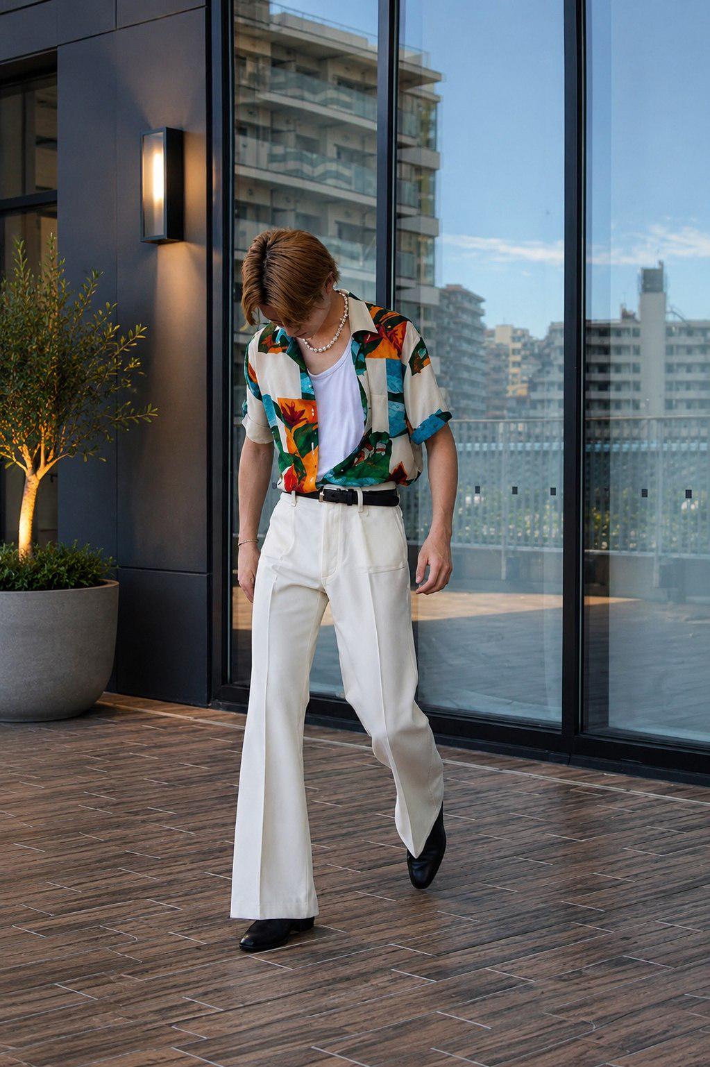 70s Mens White Pants - Etsy UK