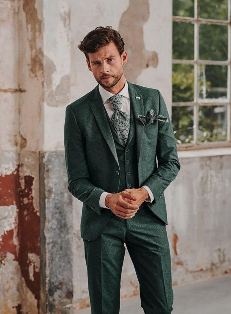 Donegal Tweed Emerald Green Tweed Suit Donegal Tweed Suit UK