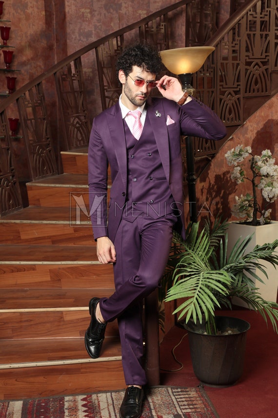 Harford Velvet Purple Suit