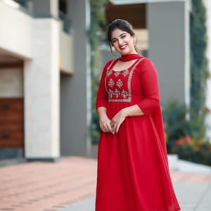 Party wear churidar set deals