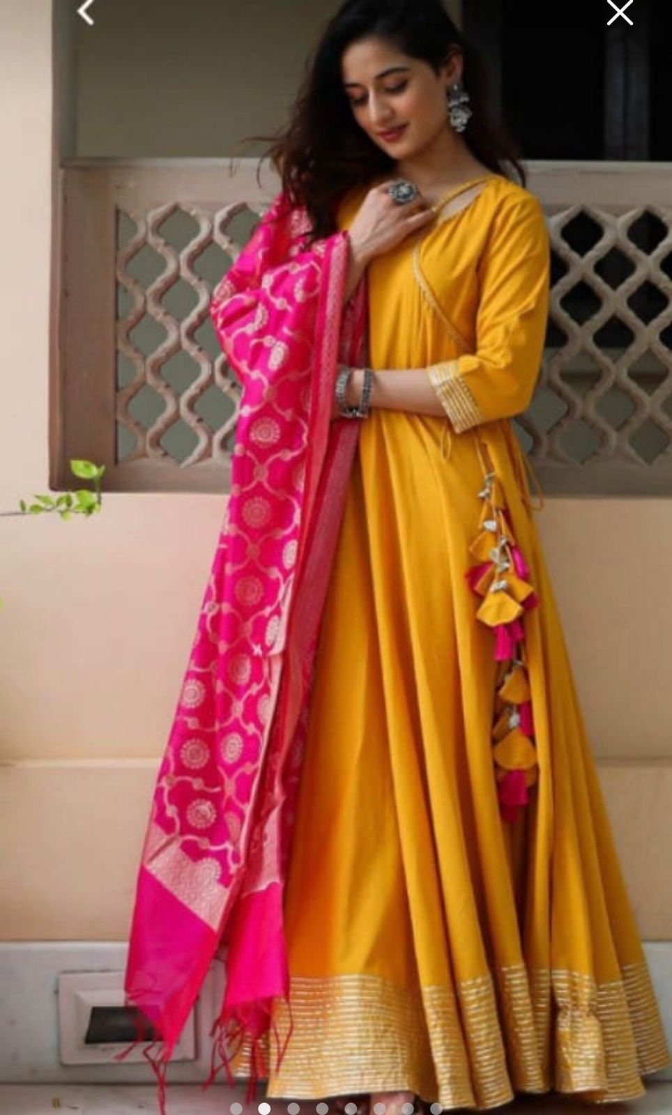 Buy Beautiful Indian Women Yellow Kurta Designer Dupatta Online in India -  Etsy