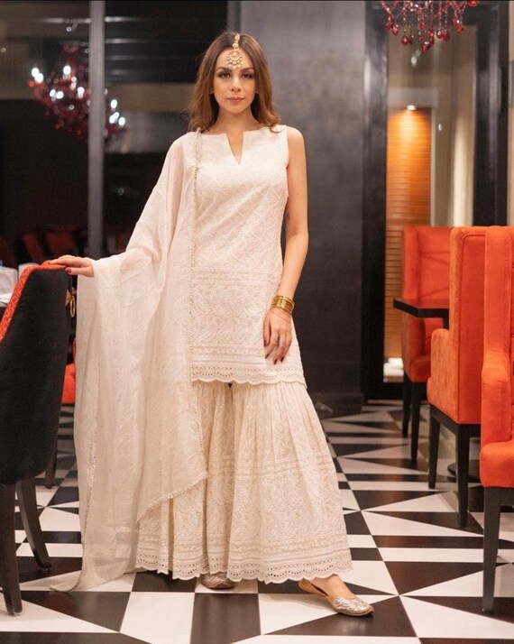 Premium Indian Chikankari Straight 