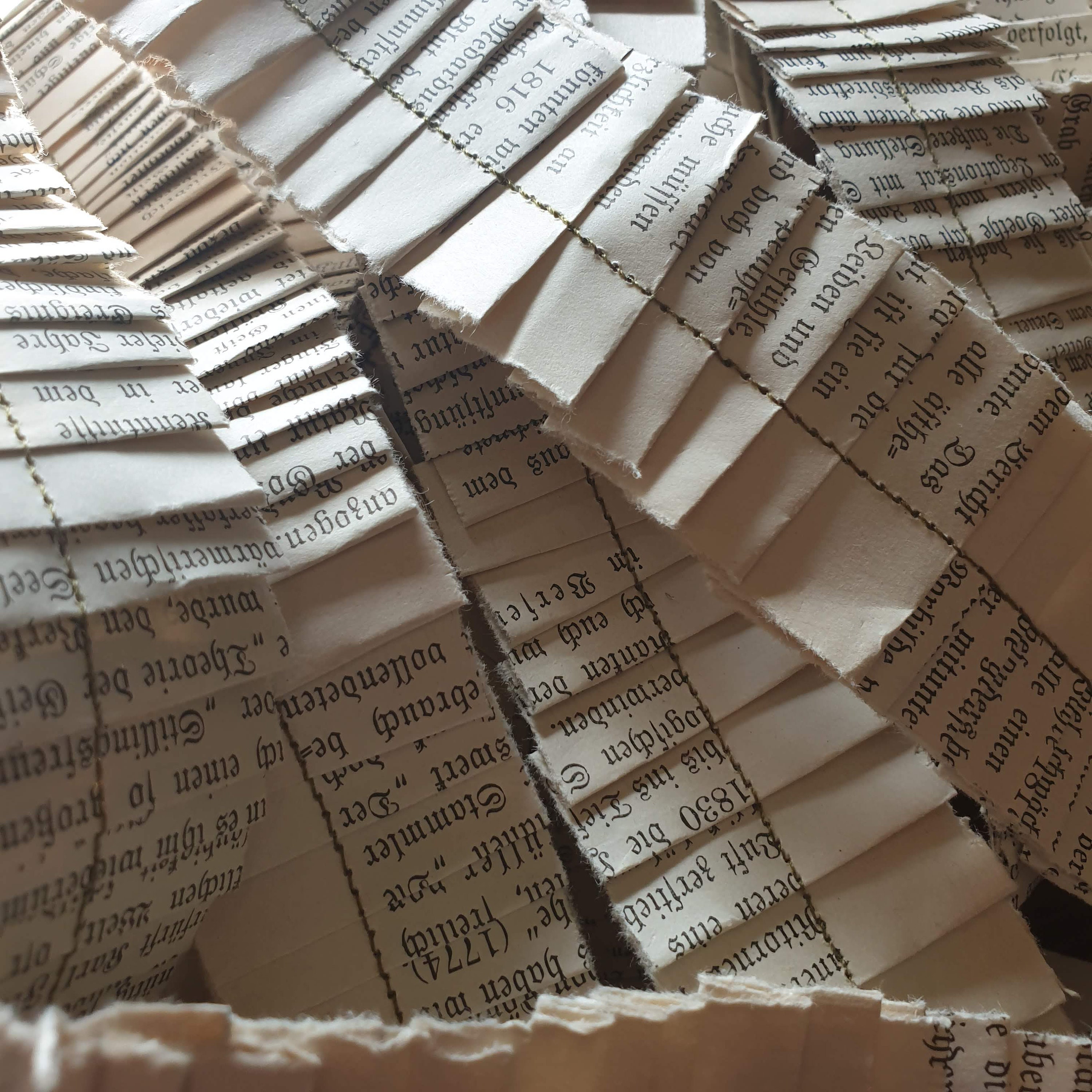 German Ruffles Vintage German Book Page Ruffle: 3-foot Junk Journal Embellishment - Etsy
