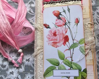 Handmade Floral Junk Journal: Vintage Style Memory Book