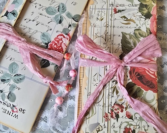 Handmade ledger style journal and ephemera pouch / junk journal / treasure book / craft supplies