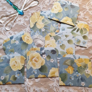 Floral Library Pocket with Matching Card: Happy Mail Stationery Set