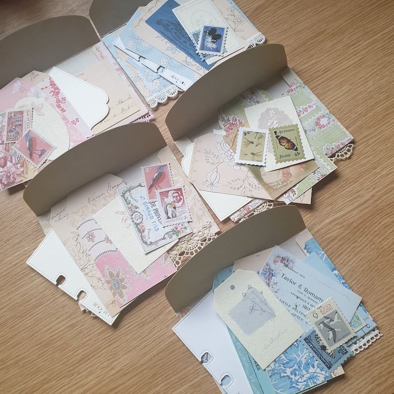 Decorated Envelope / ephemera envelope / junk journal supplies / craft kit / image 10