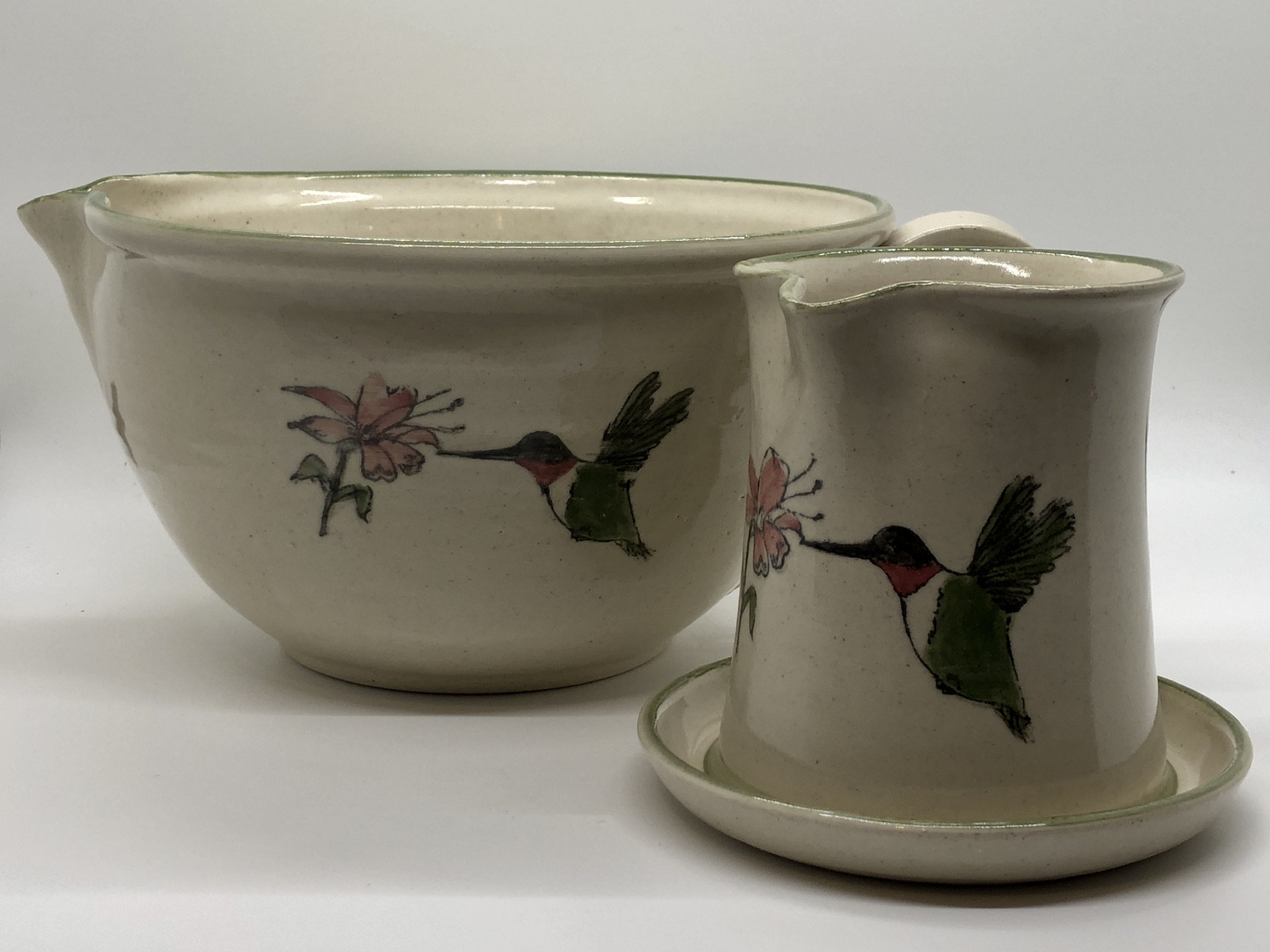 Handmade Hummingbird Syrup Pitcher Etsy