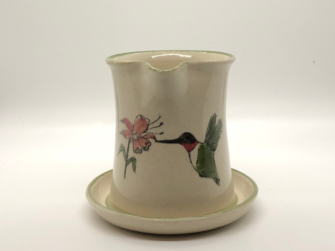 Handmade Hummingbird Syrup Pitcher Etsy