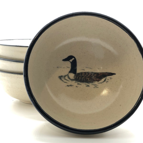 Handmade Canada Goose bowl