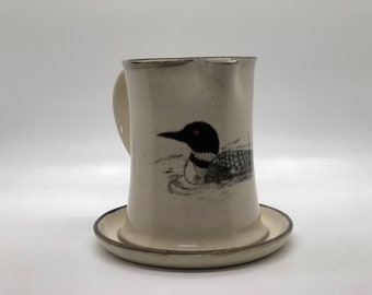 Handmade Loon Syrup Pitcher