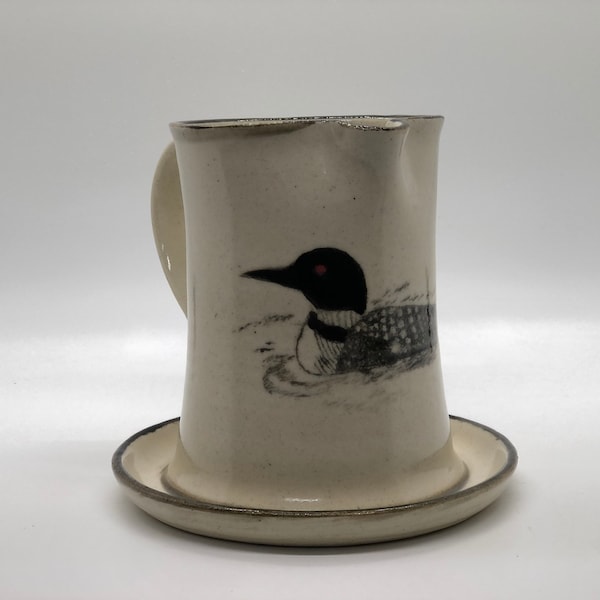 Handmade Loon Syrup Pitcher