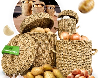 Fruit Hub Kartoffel Aufbewahrungsbox, Zwiebel Aufbewahrung, Zwiebeltopf, Kartoffelkiste, Kartoffel Aufbewahrung, Kartoffelbox, Kartoffelkorb