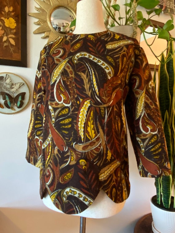 vintage 1960s mod blouse - Gem