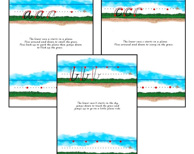Vic Modern Cursive Lowercase Letter Tracing Worksheet (digital Download ...