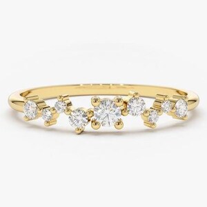 Sterling Silver Simulated Diamond Eternity Band - Thin Wedding Ring