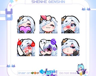 Shenhe - 6 Genshin P2U Emotes