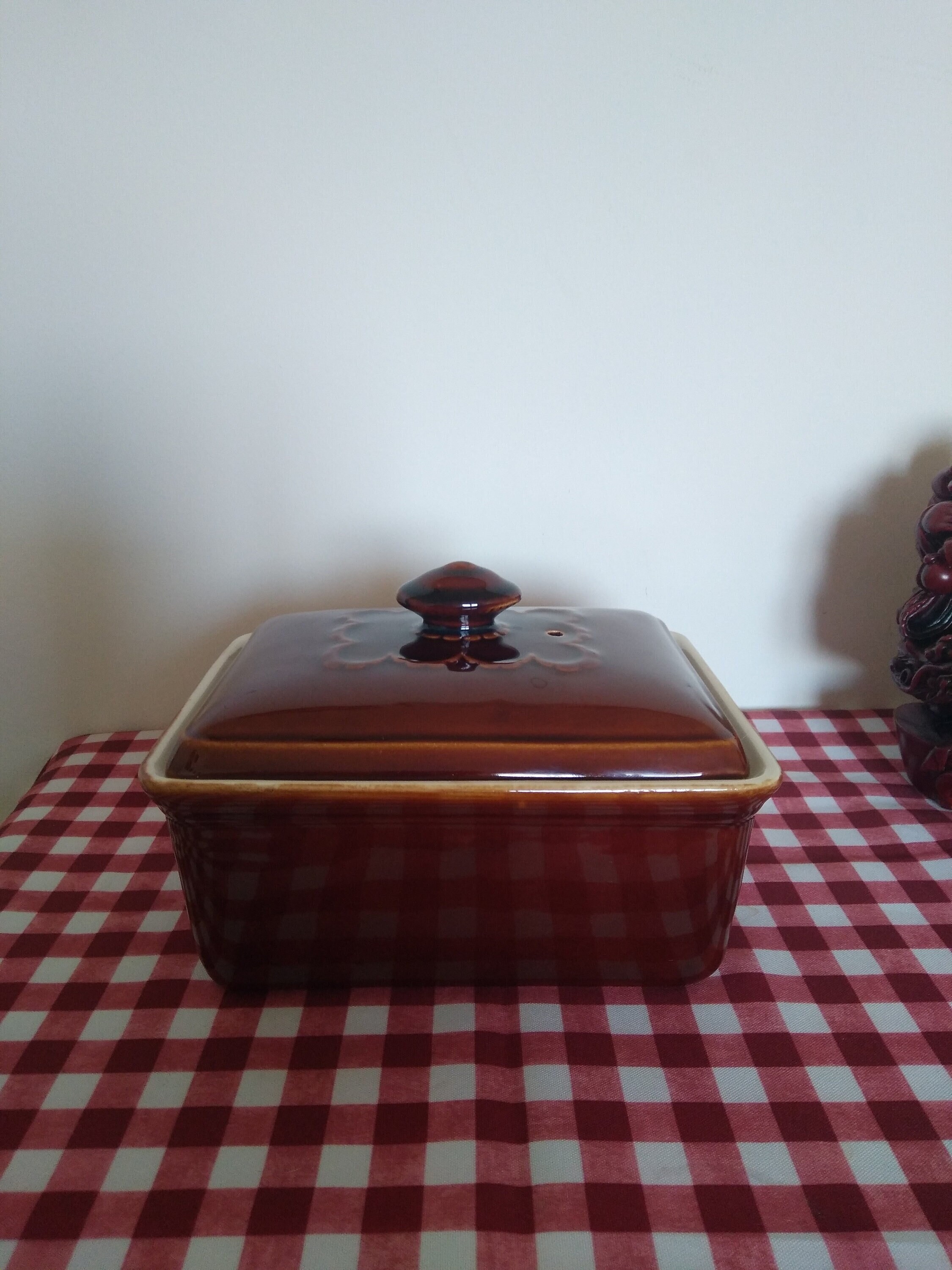 Villeroy&boch Luxembourg Ceramic Bowl With Lid, Vintage Brown Pate Terrine Faience Terrine, Made Vil