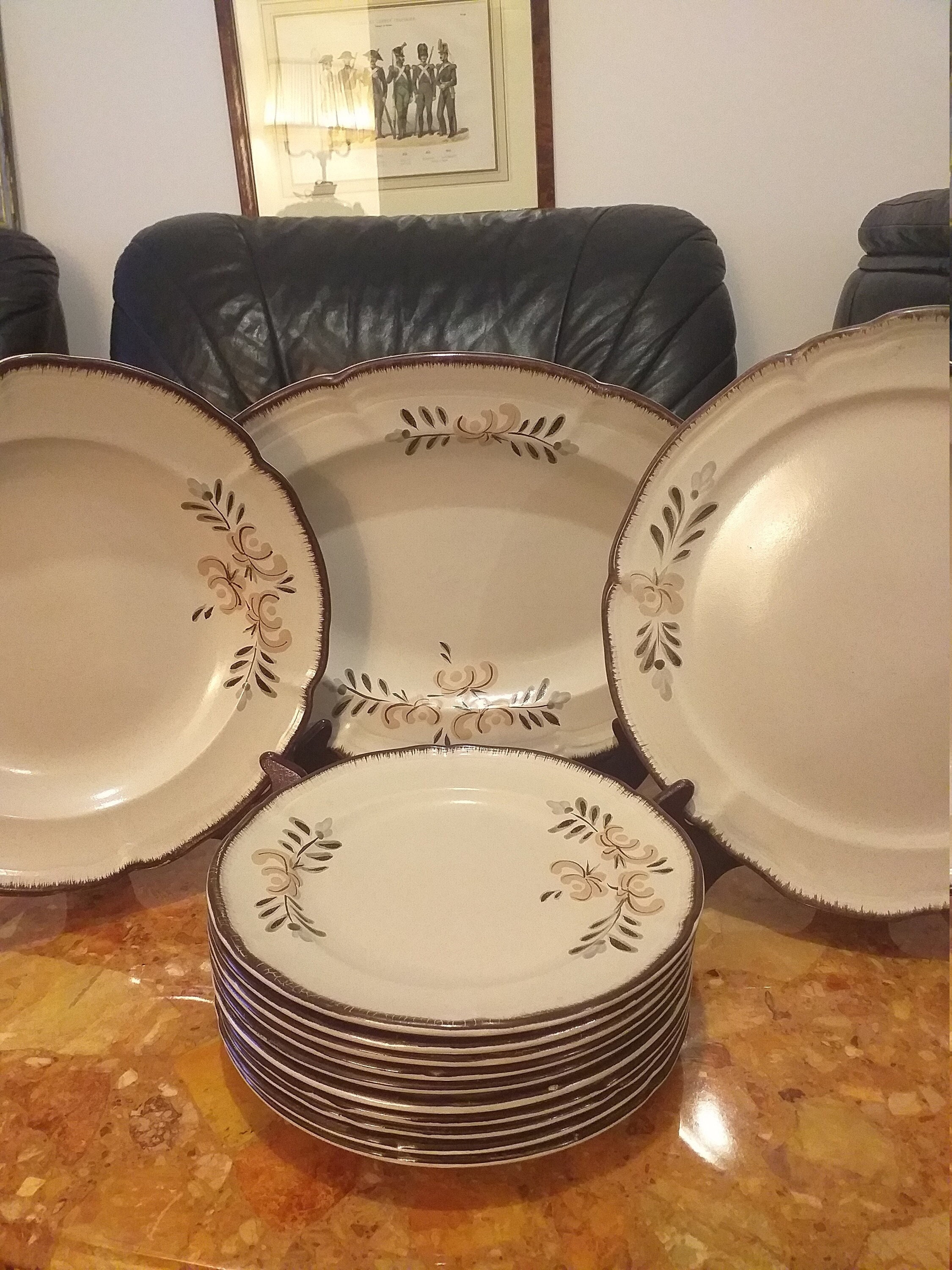 Vintage Plates Niderviller France The Are in Very Good Condition Visually They Just Like New