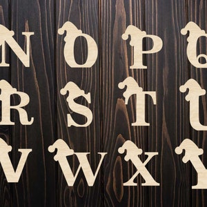 Snowcap Leters Snow Cap Alphabet Letters and Numberslaser Wood Cut-out - Etsy