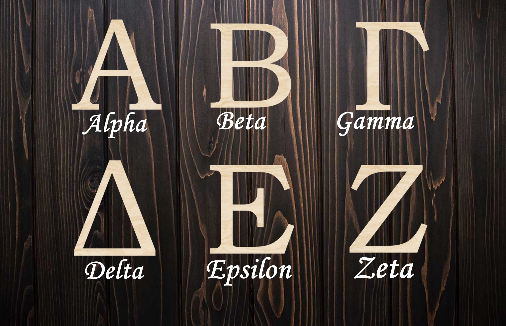 Greek Letters Alpha Beta Gamma Delta Epsilon Zeta - Etsy