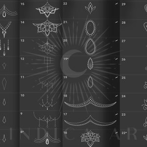 Procreate Stamp Brushes BUNDLE, Ornamental Mandala Flowers, Build Your ...