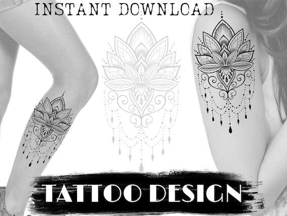 Tattoo Design Mandala Ornamental Printable Stencil Tattoo | Etsy