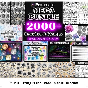 Procreate Ornamental Stamps & Seamless Pattern Brushes, Ornamental ...