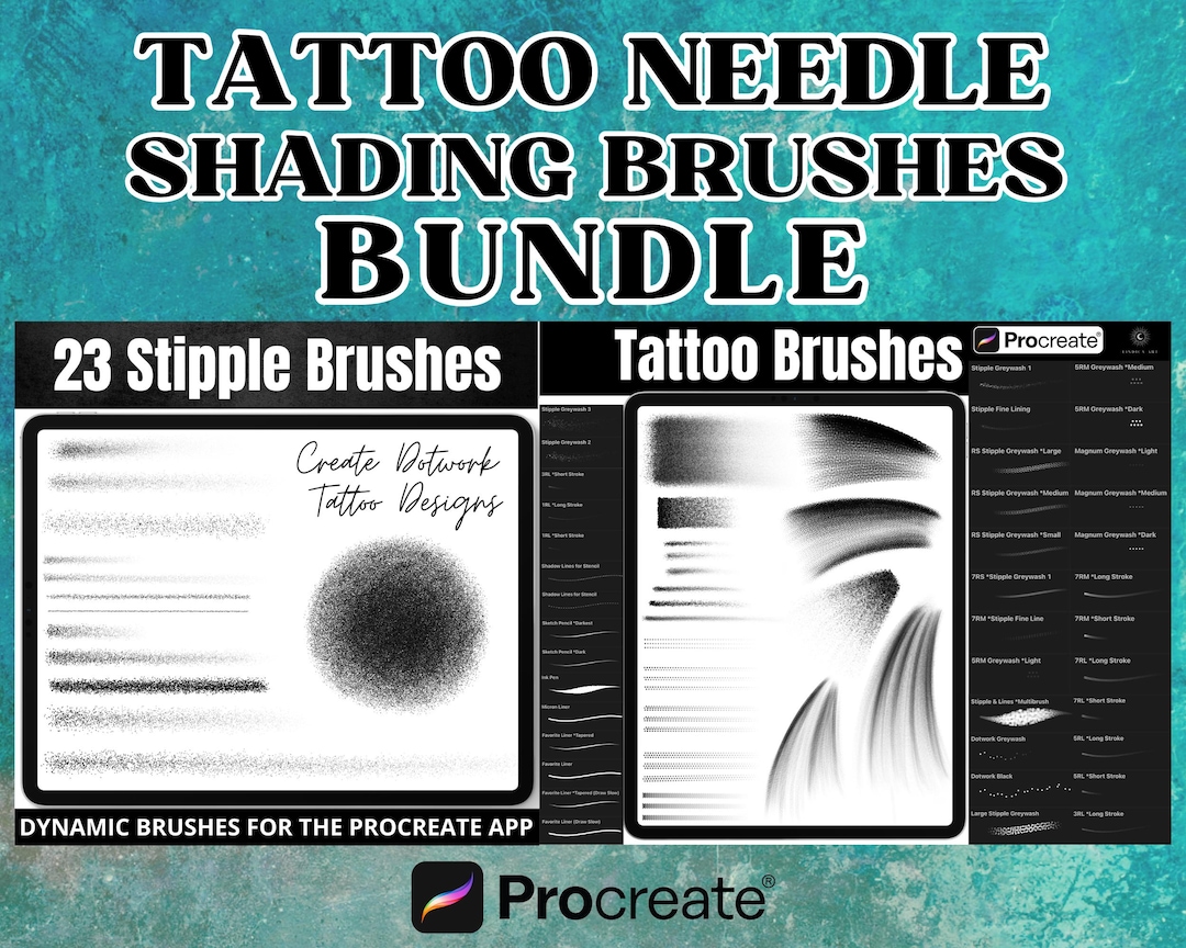 Procreate Stipple Shading Brushes, Procreate Dotwork Stippling Brush ...