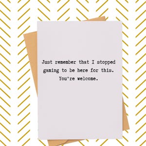 Snarky Retirement Party Card| Sarcastic Birthday Party Card| Hilarious Gaming Card| Rude Wedding or Engagement Gift| Funny Graduation Gift