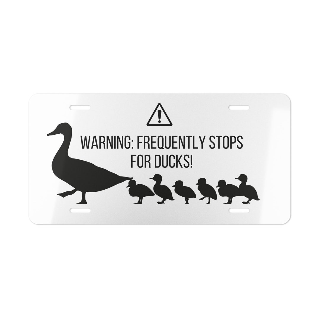 Duck and Ducklings Vanity Plates Cute Farm Animal Care Etsy
