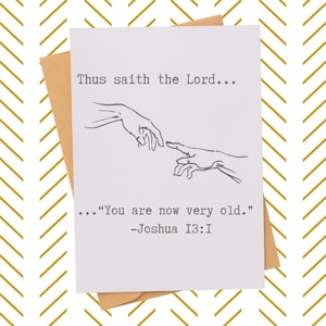 Funny Bible Verse Birthday Card, Humorous Birthday Card, Birthday Card, Bible Verse Card, Biblical Birthday Card, Funny Bday card for Dad