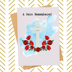 Memorial Day Greeting Card| Patriotic Remembrance Card for Fallen Heroes| Veteran Tribute|  Military Sympathy Card | Card For Him or Her