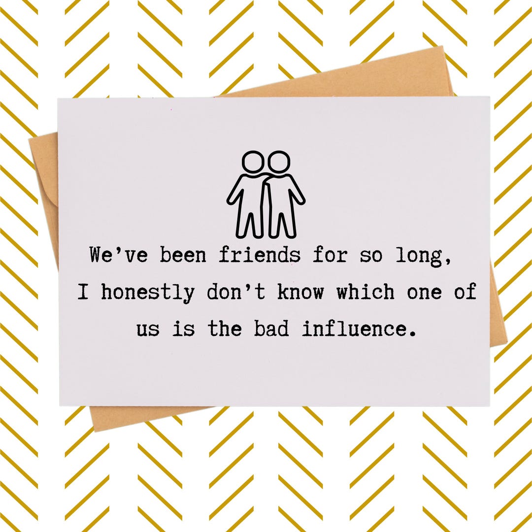 Snarky Friendship Card| Best Friend Gift| Funny Card for Besties ...