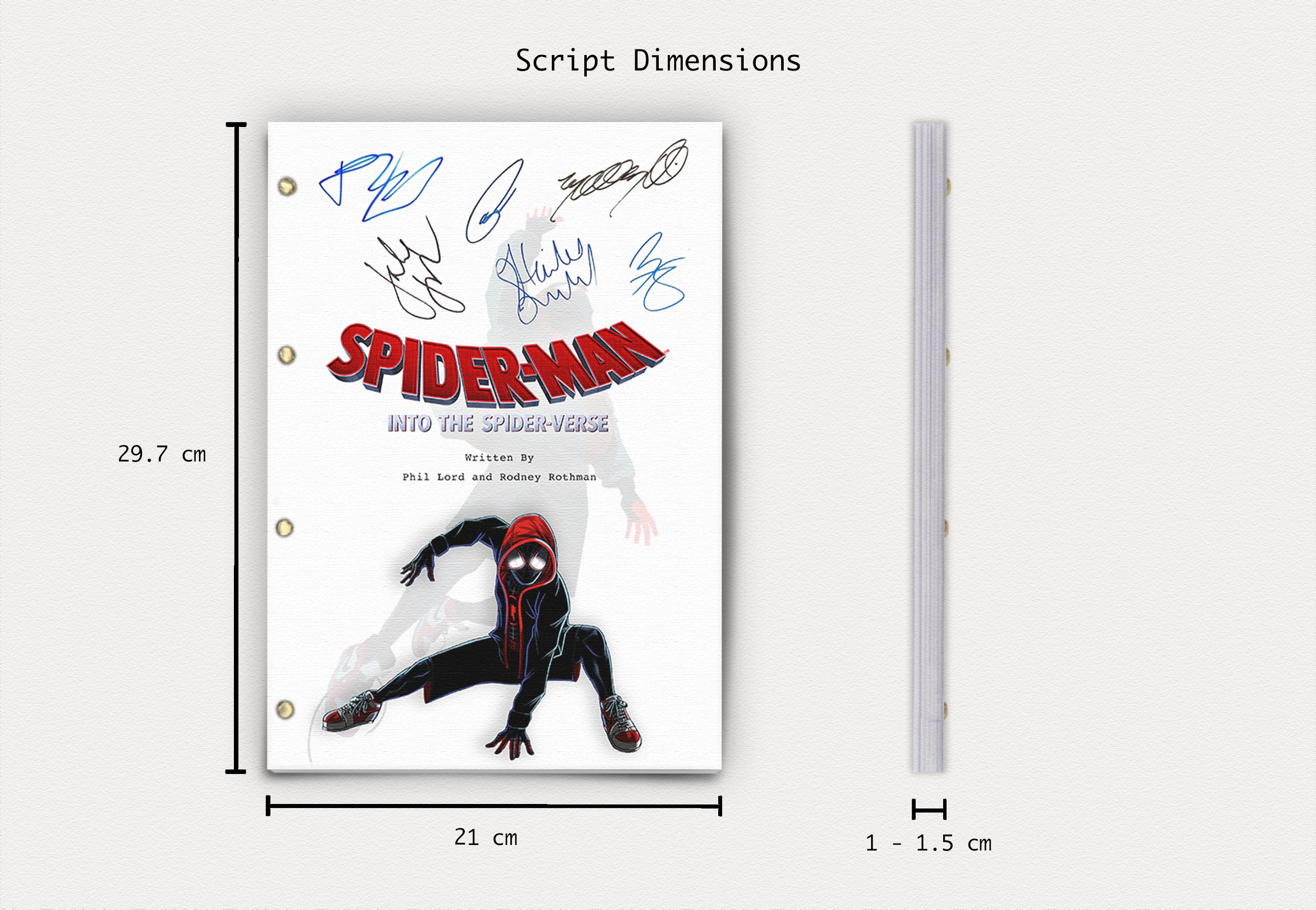Spider-man: Into the Spider-verse Script Screenplay of Marvel - Etsy ...